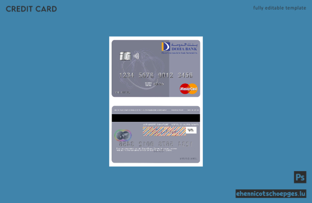 Qatar Doha Bank Mastercard – Beispielvorschau